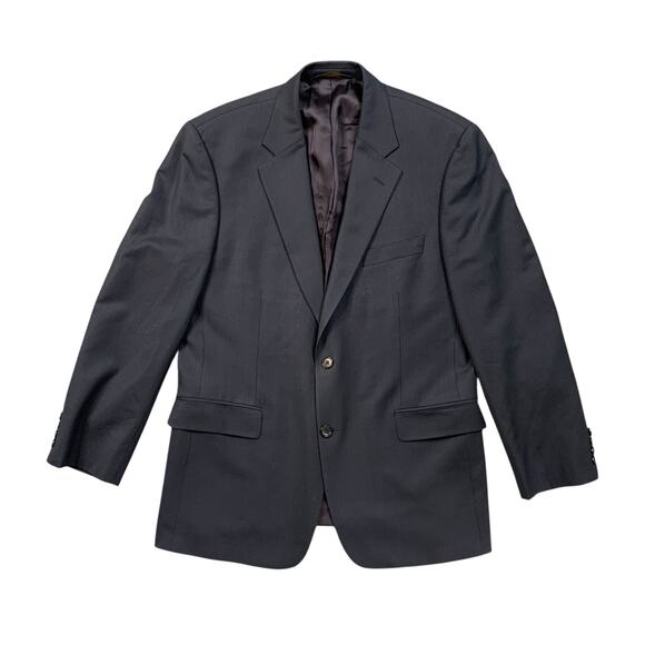 Brooks Brothers Blazer Mens 42R Navy 346 Stretch Wool Notch Lapel 2 Button - Picture 1 of 13